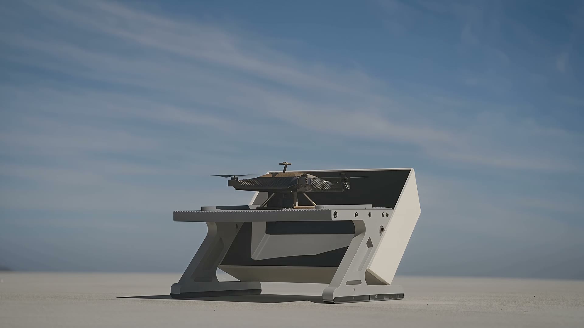 The terminal — aircraft on its dock